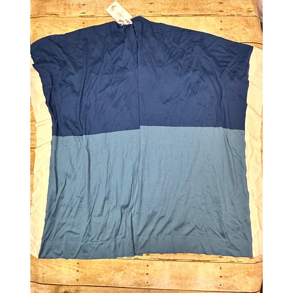 NWT IL BORGO Cardigan in Two Tone Blue White